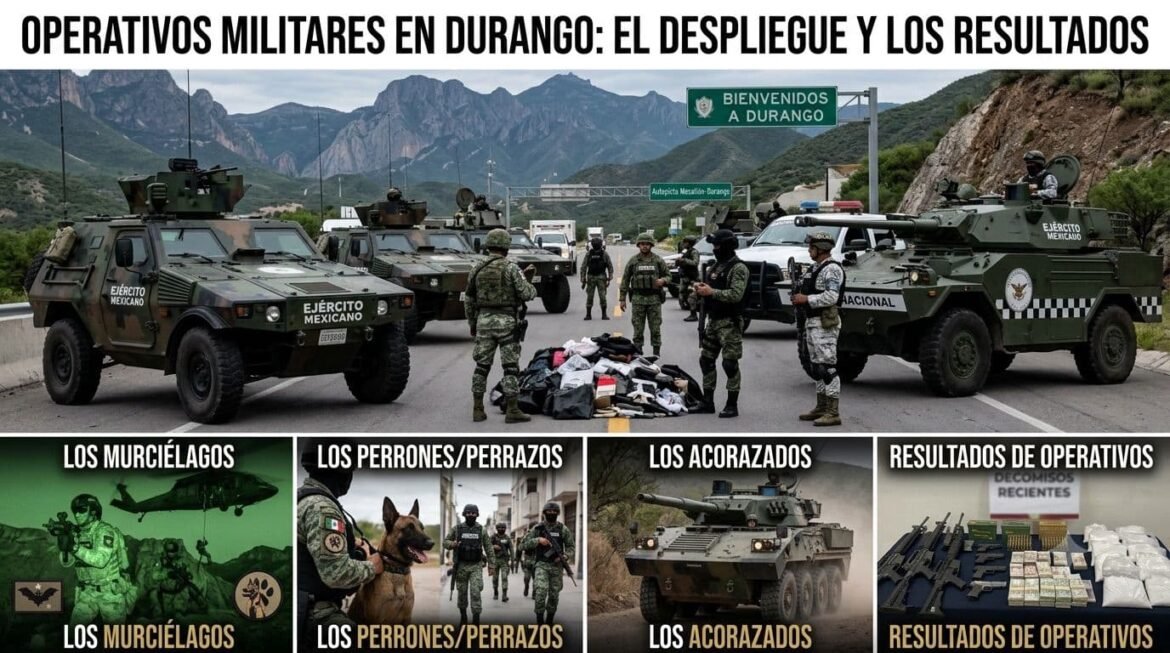 Operativos en Durango: el despliegue militar y el papel de las unidades de élite